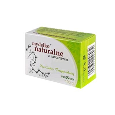 Натуральне мило з нано-сріблом, 100 г