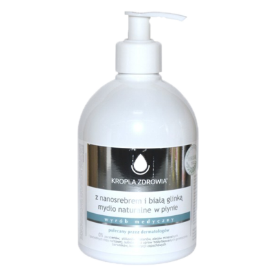 Рідке мило зі сріблом та білою глиною 500 мл